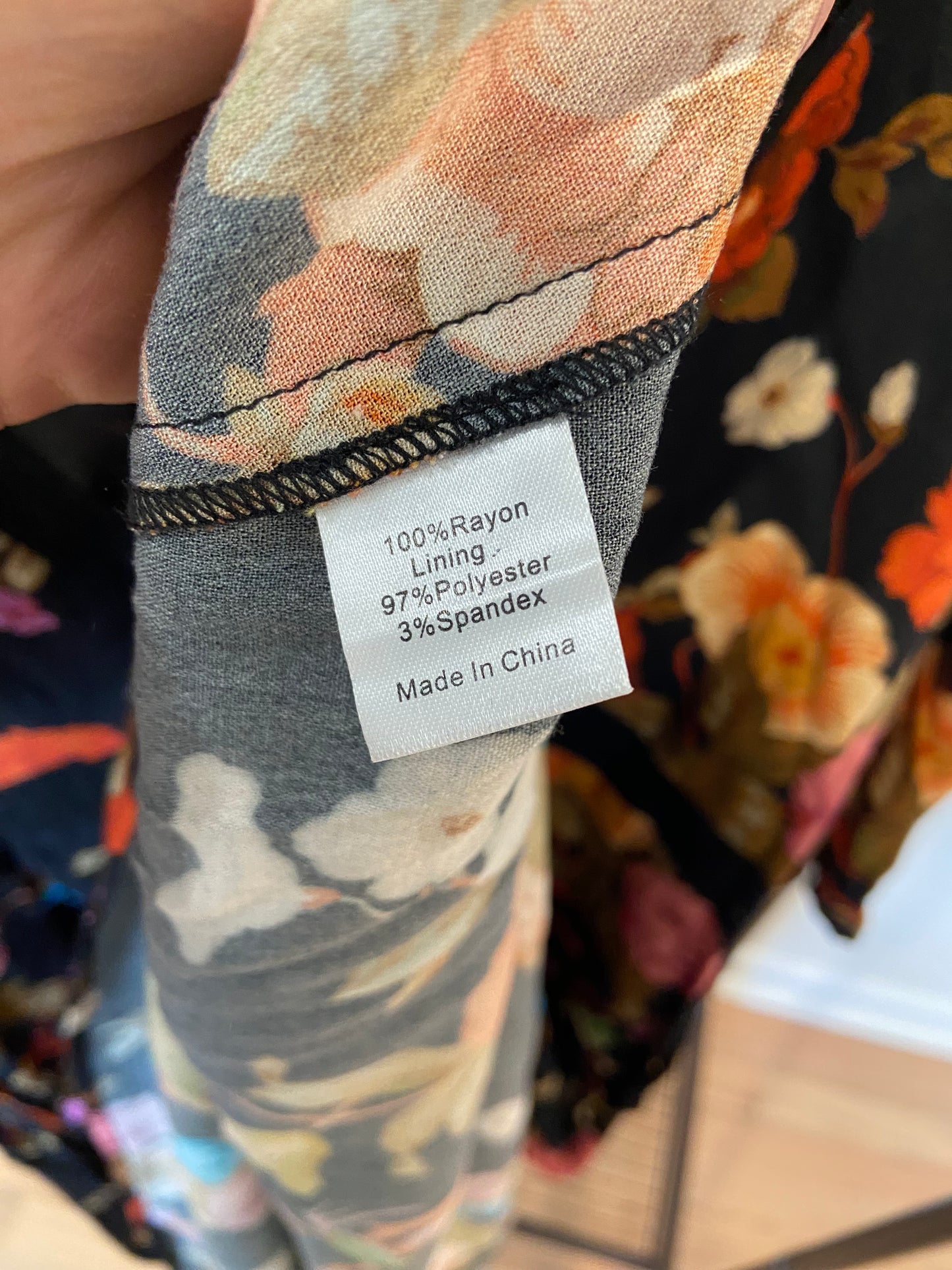 Tuckernuck Dress Irina Maxi in Baroque Black Floral size XXXL