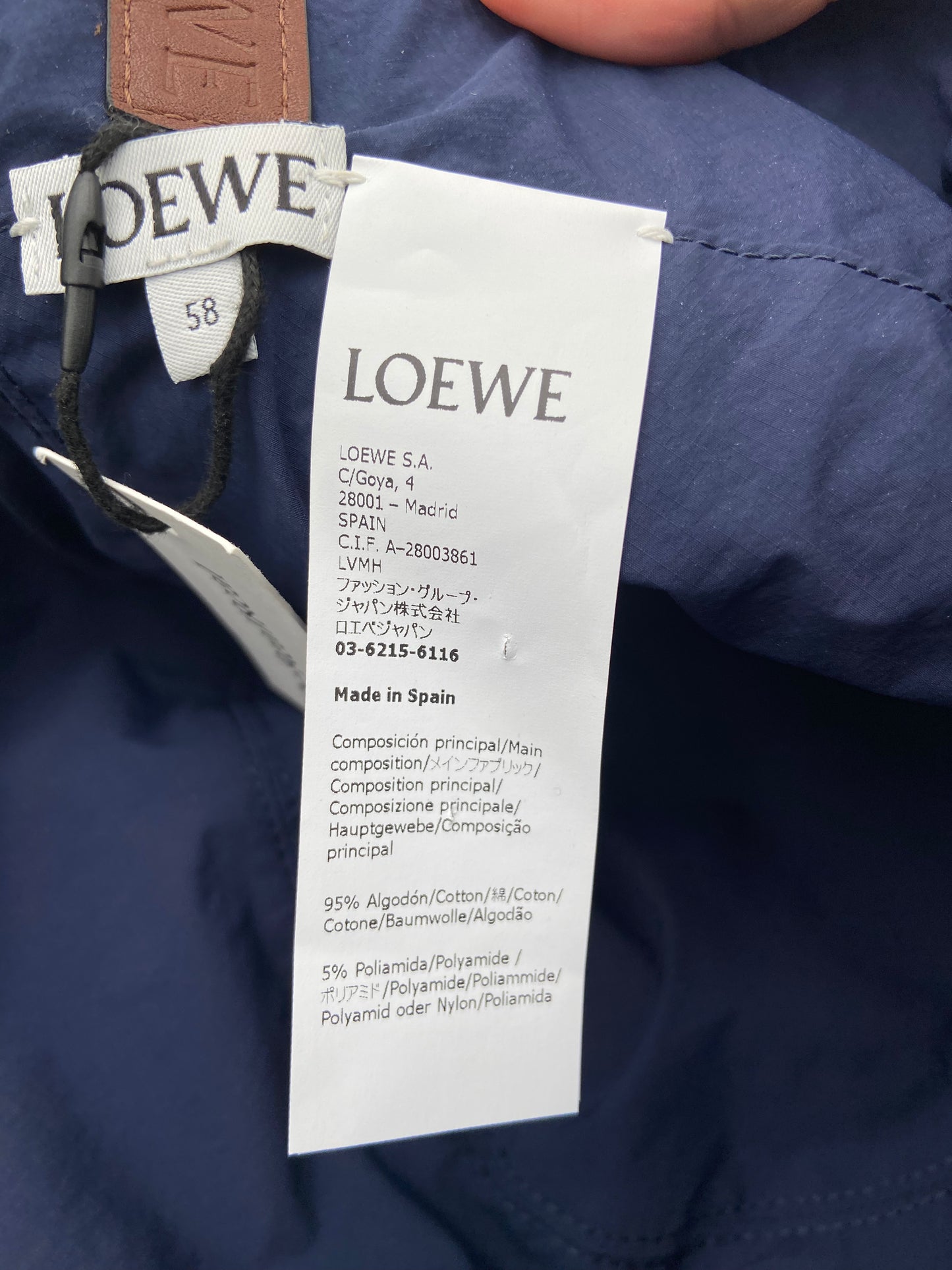 Loewe Reversible All Over Anagram Bucket Hat size 58