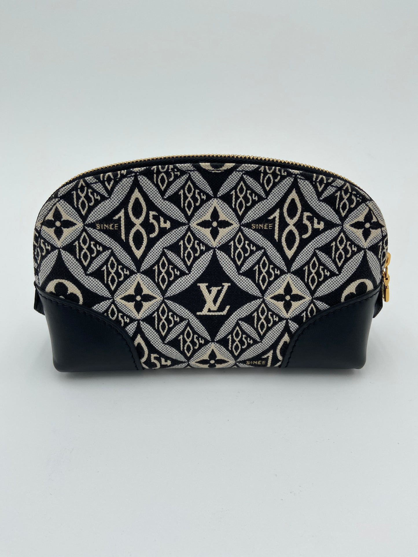 Louis Vuitton Jacquard Since 1854 Cosmetic Pouch PM Grey