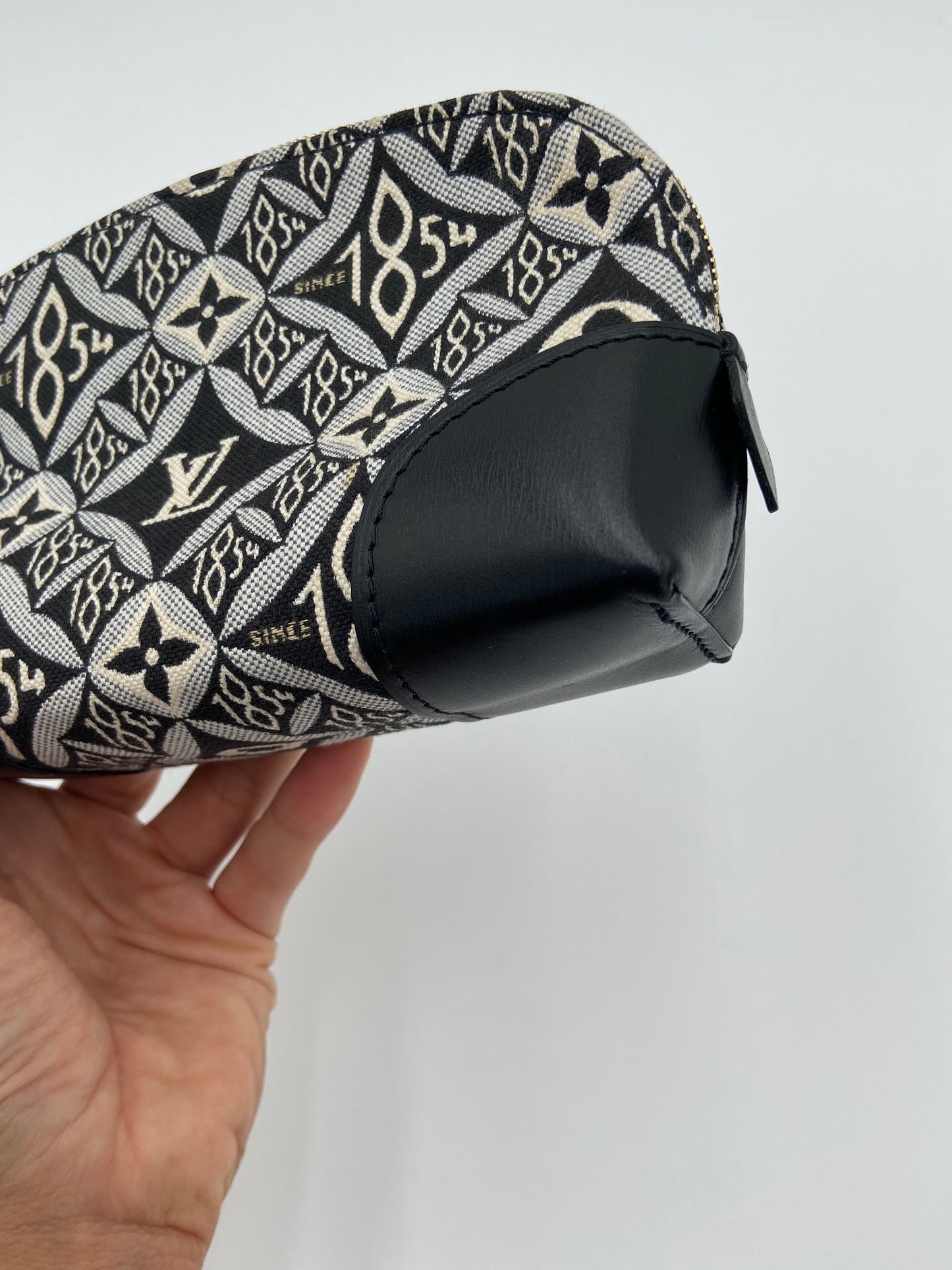 Louis Vuitton Jacquard Since 1854 Cosmetic Pouch PM Grey