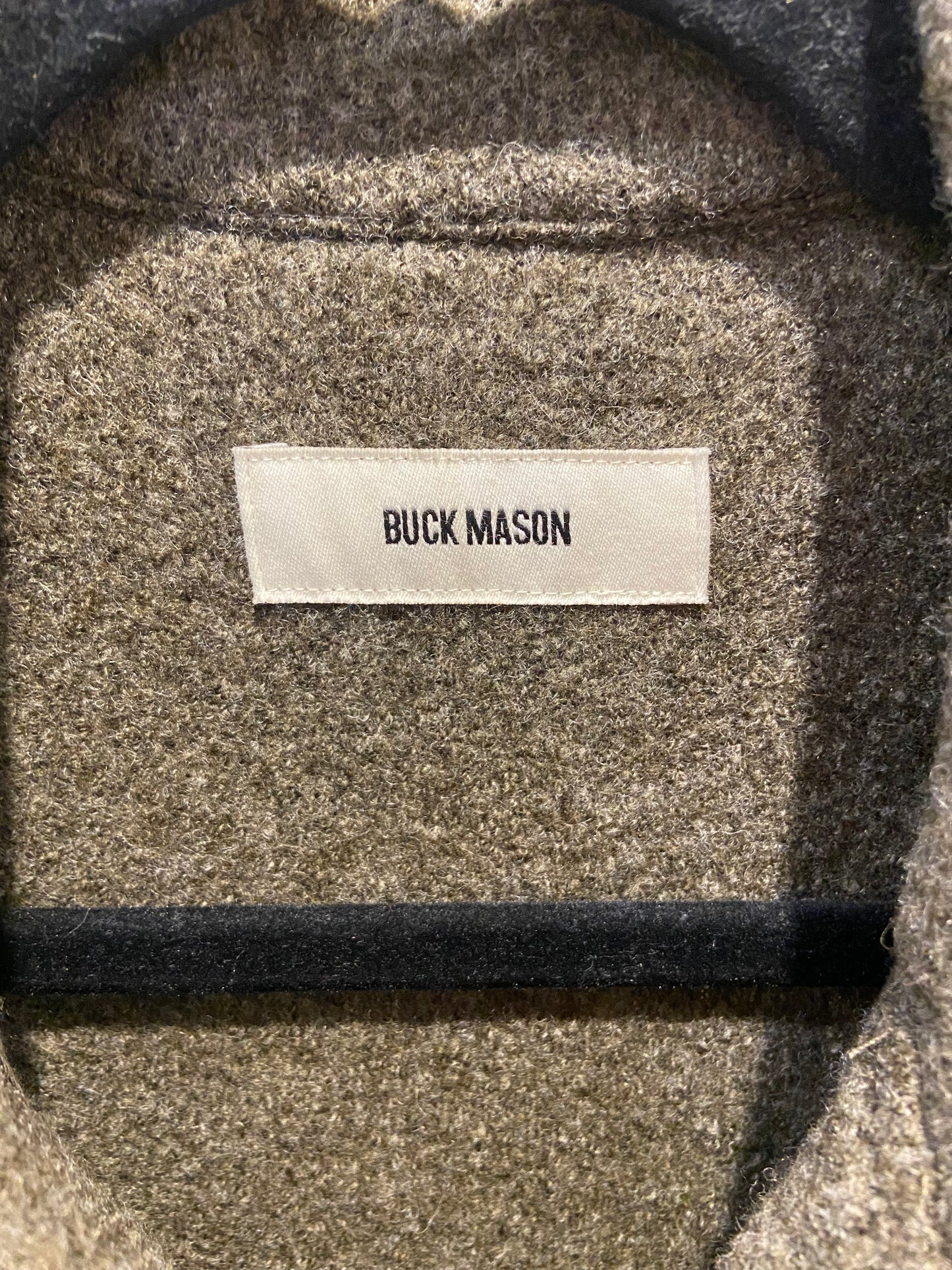 Buck Mason Felted Wool Field Shirt MEN'S size Small