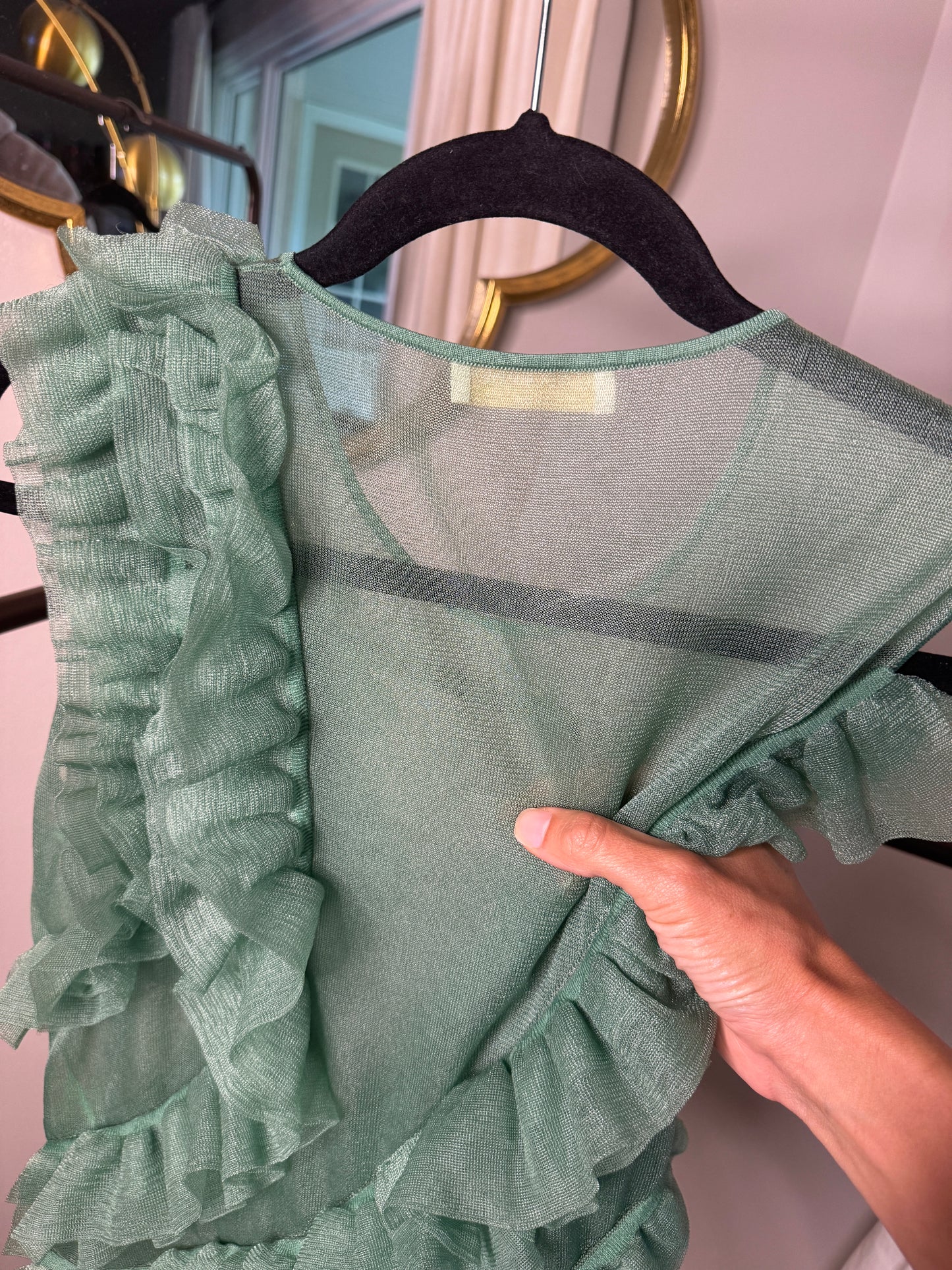 ULLA JOHNSON Winnifred Chiffon Top size S