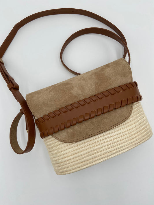 Cesta Sahara Suede Crossbody Bag