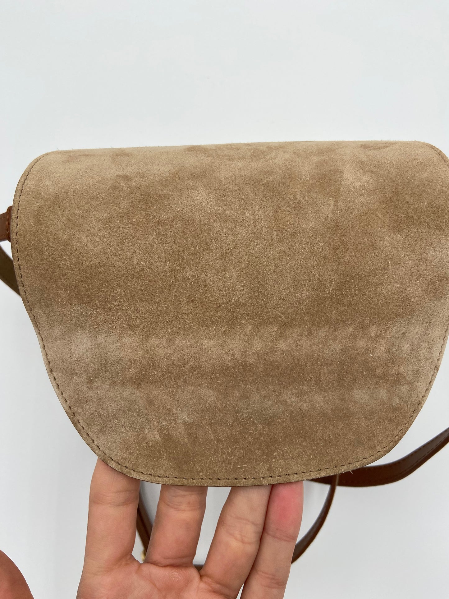 Cesta Sahara Suede Crossbody Bag