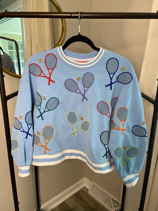 Queen Of Sparkles Tennis Sweatshirt size XS