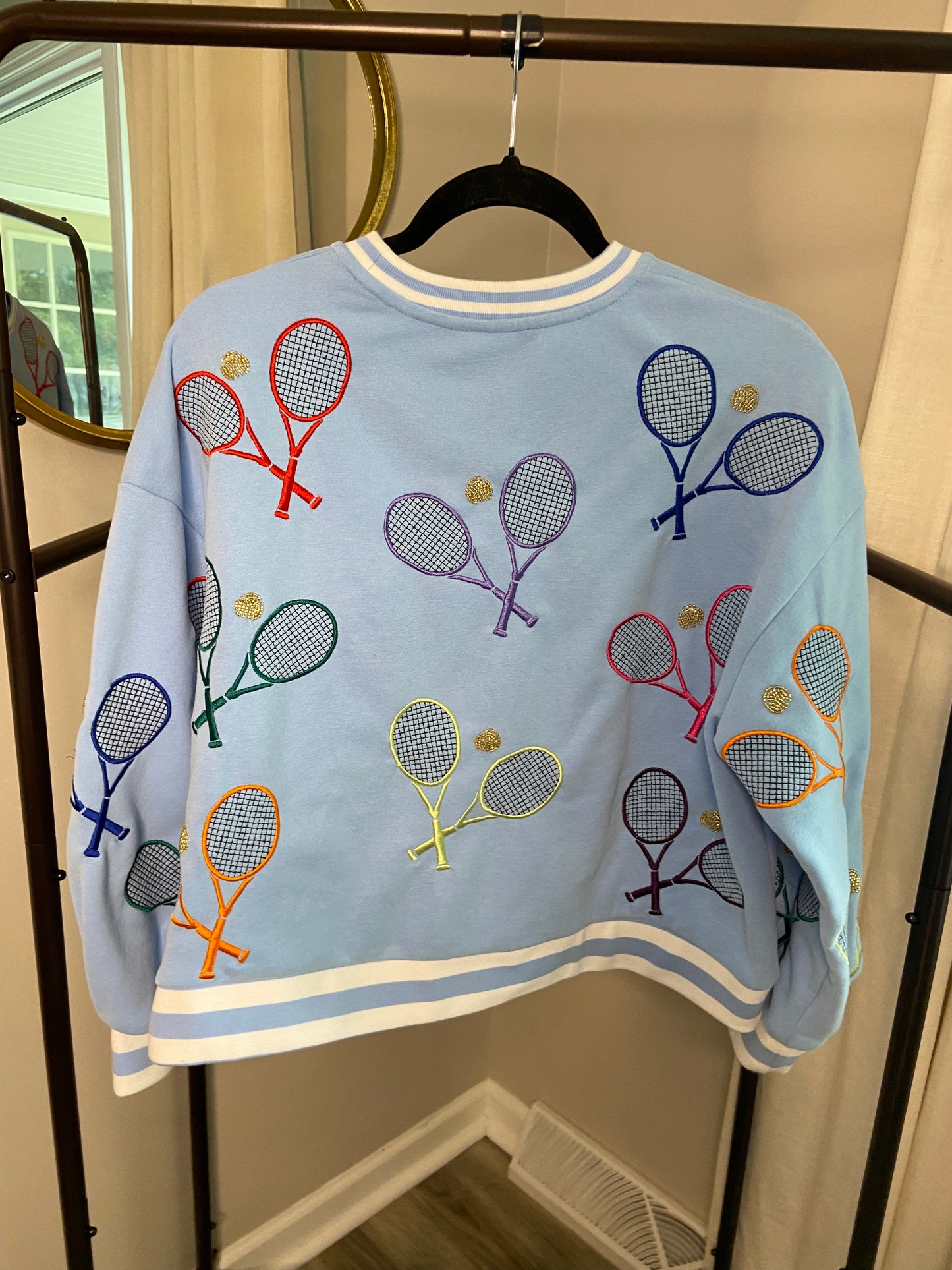 Queen Of Sparkles Tennis Sweatshirt size XS