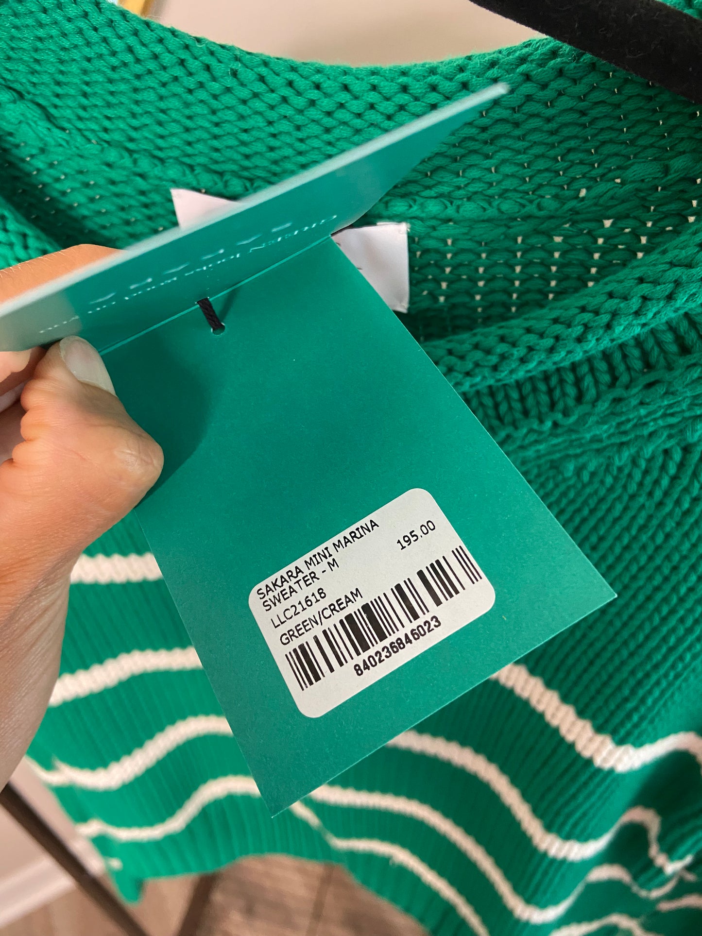 La Ligne x Sakara Mini Marina Cotton Sweater size M
