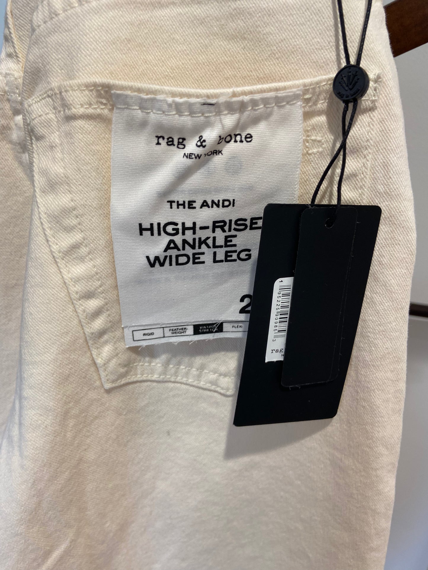 Rag and Bone Andi High Rise Ankle Wide Leg Jeans size 23