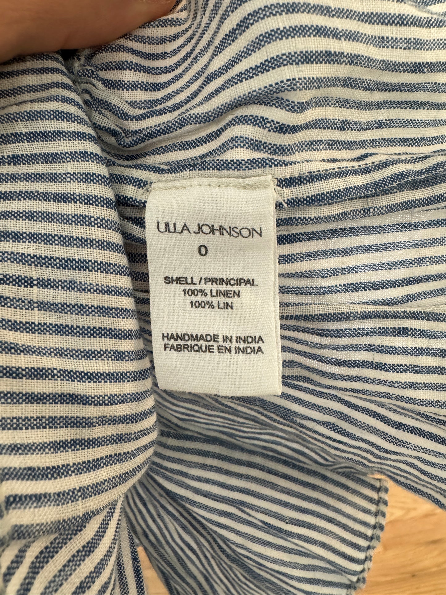 Ulla Johnson Paloma Top Marine size 0
