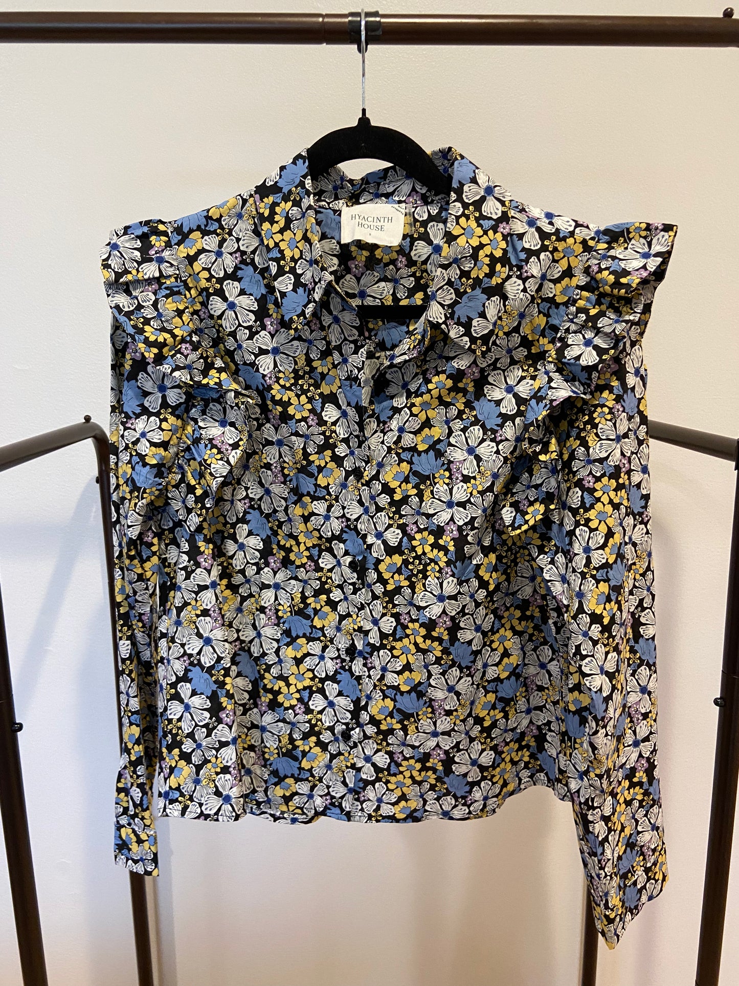 Hyacinth House Floral Primrose Blouse size S