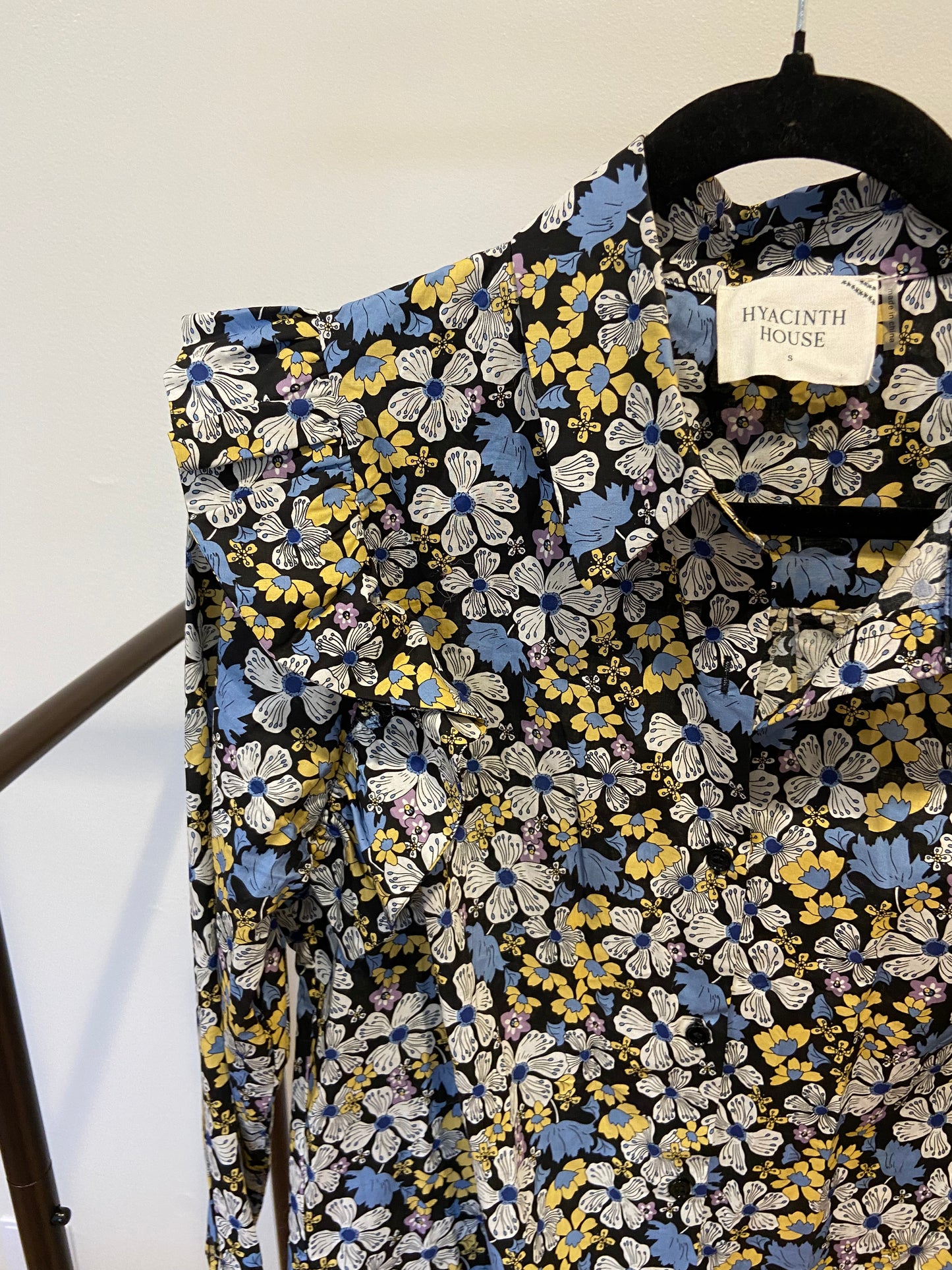Hyacinth House Floral Primrose Blouse size S