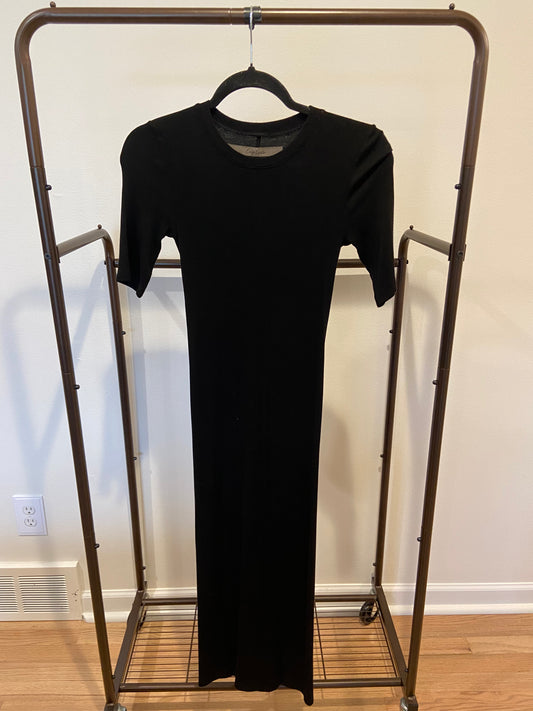 Enza Costa Half Sleeve Crew Midi Dress size XS