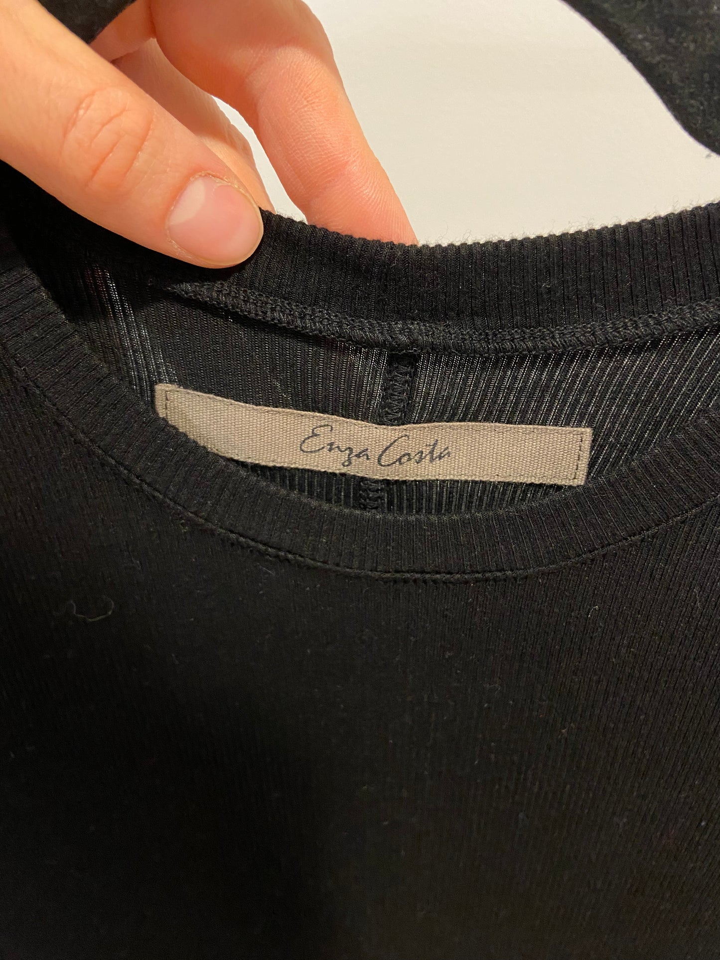 Enza Costa Half Sleeve Crew Midi Dress size XS