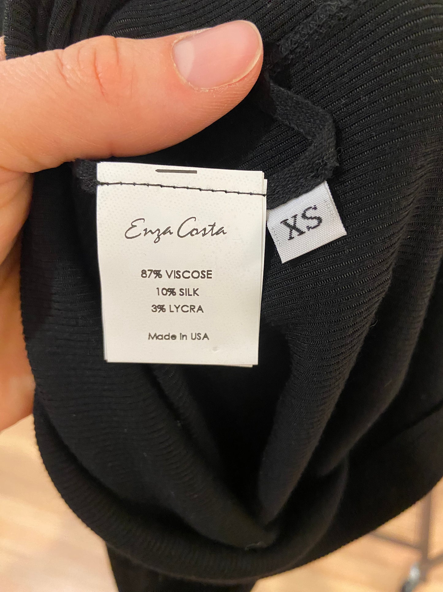 Enza Costa Half Sleeve Crew Midi Dress size XS