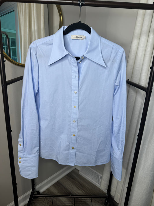 Tory Burch Cotton Poplin Shirt size 6