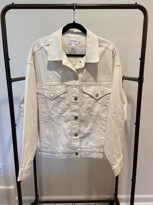Frame Le Oversized Denim Jacket size S