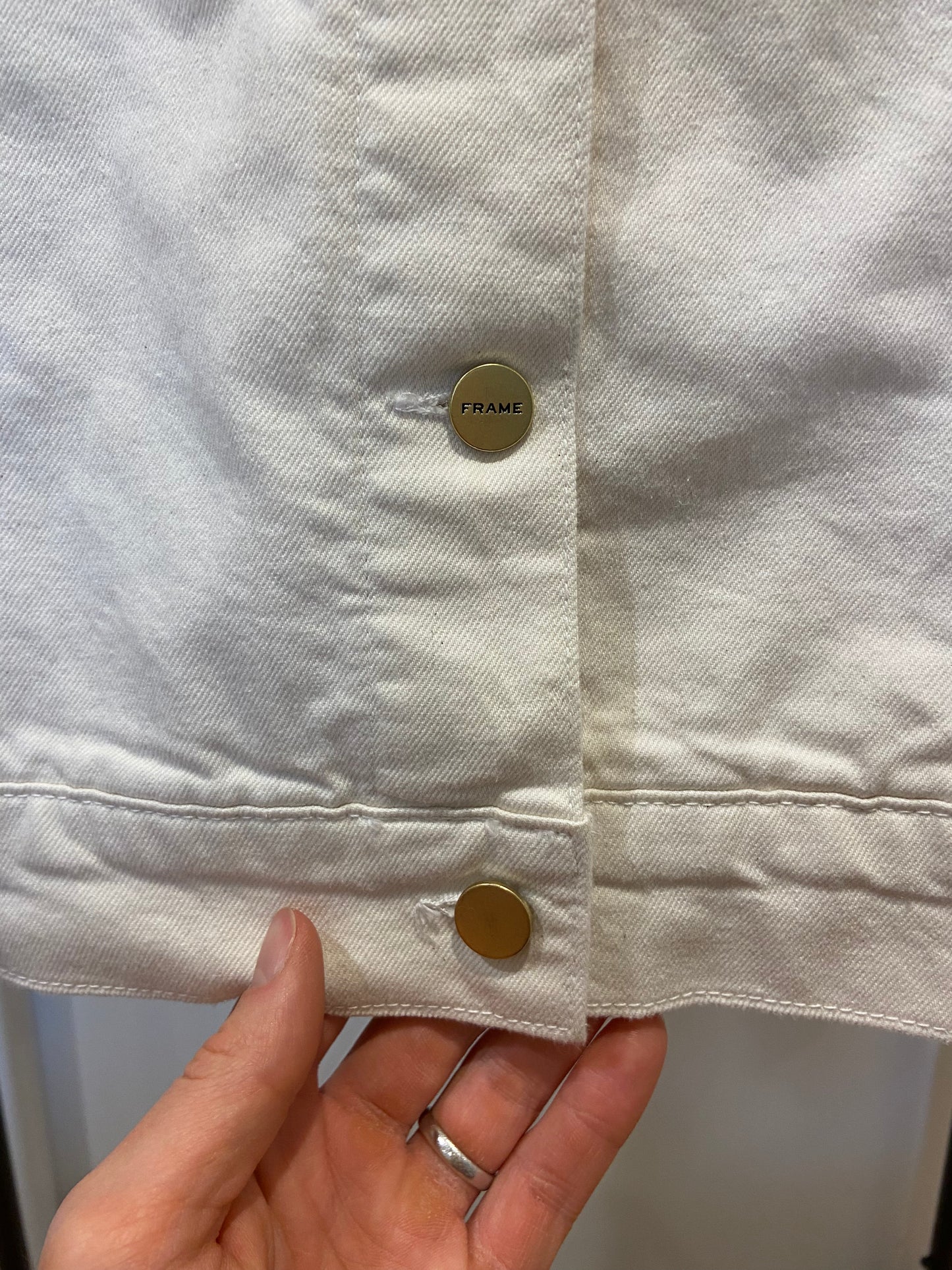 Frame Le Oversized Denim Jacket size S