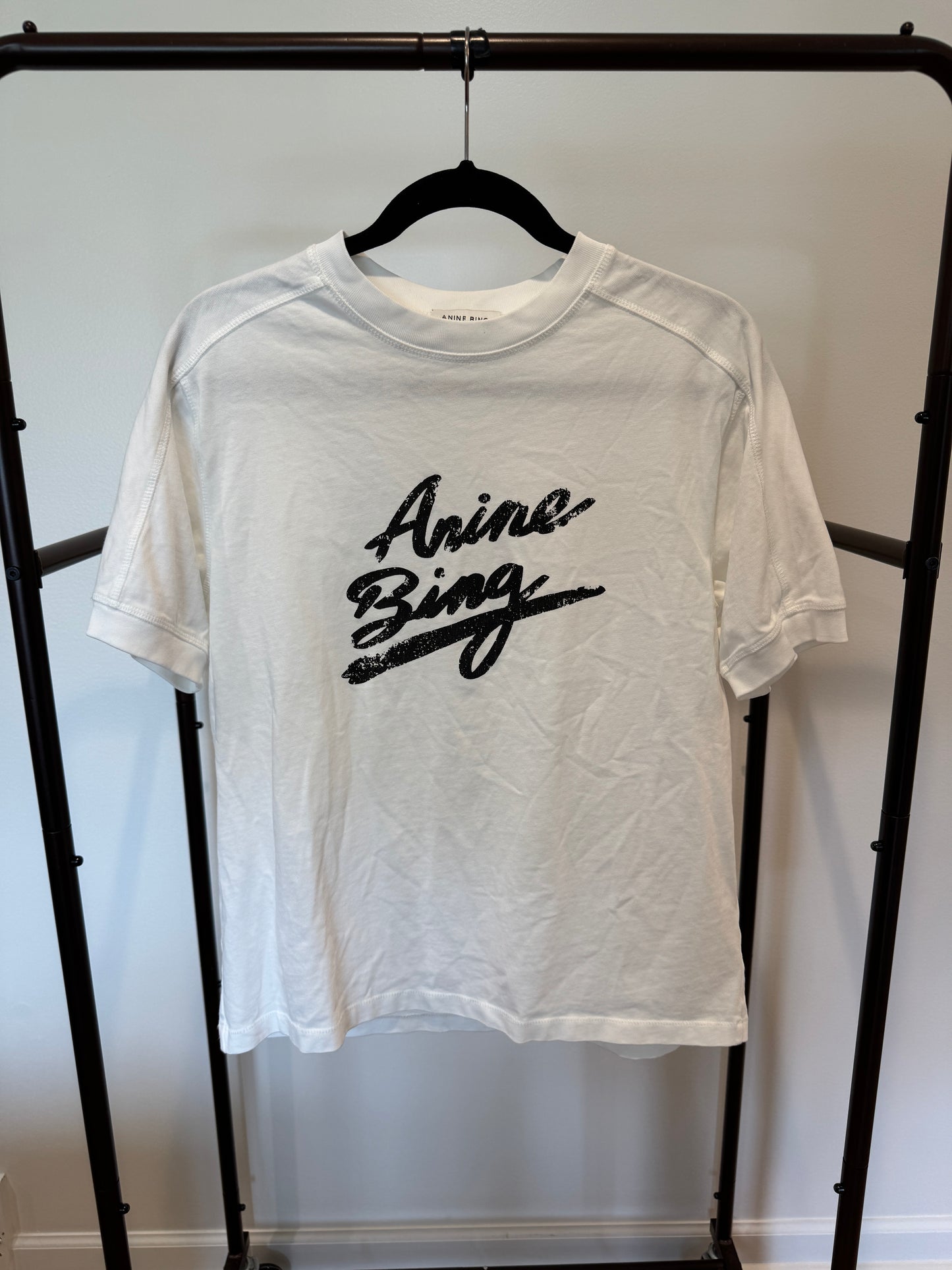 Anine Bing Jaylin Signature Tee size S