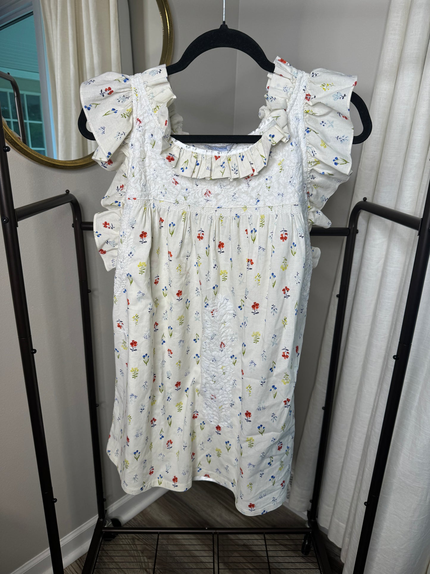 Mi Golondrina Olivia Jardin de Flores Top size XL