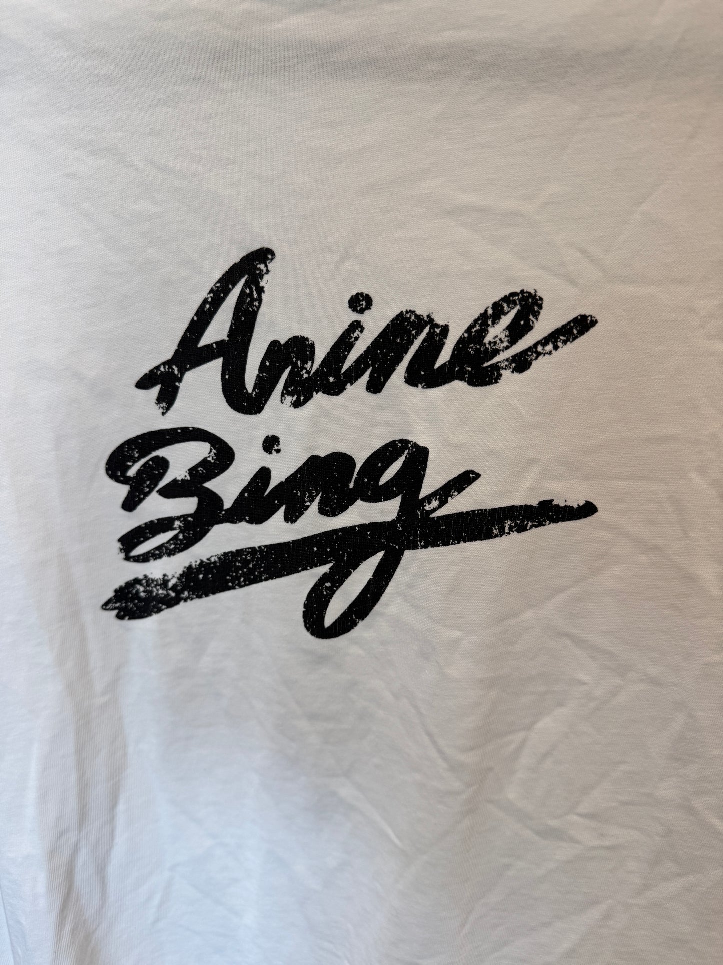 Anine Bing Jaylin Signature Tee size S