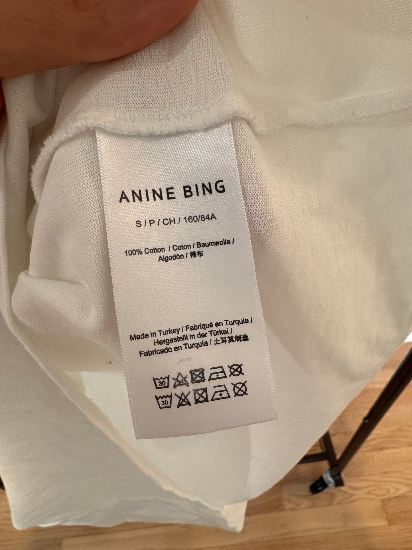 Anine Bing Jaylin Signature Tee size S