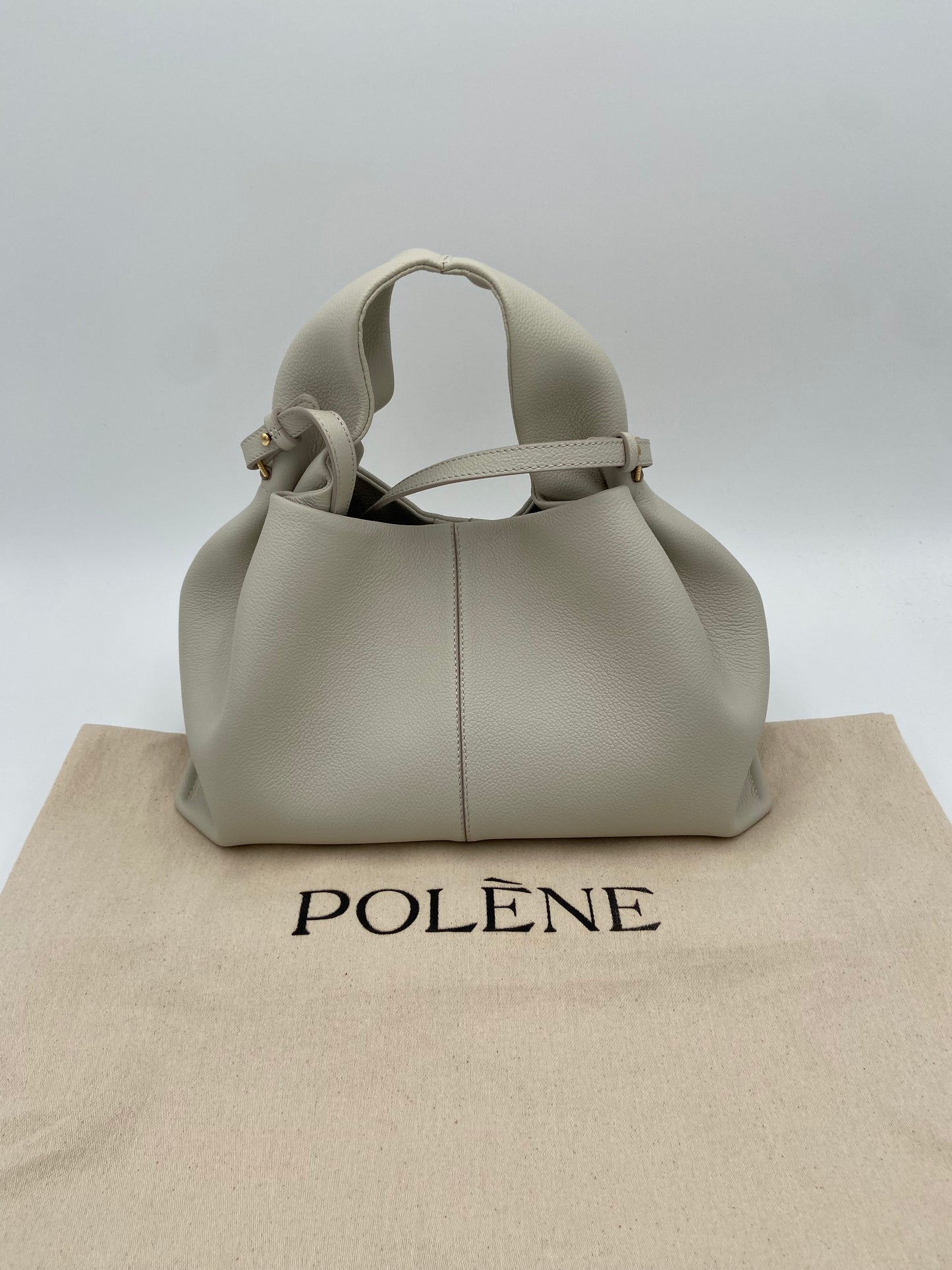 Polene Numéro Neuf Edition Textured Chalk Bag