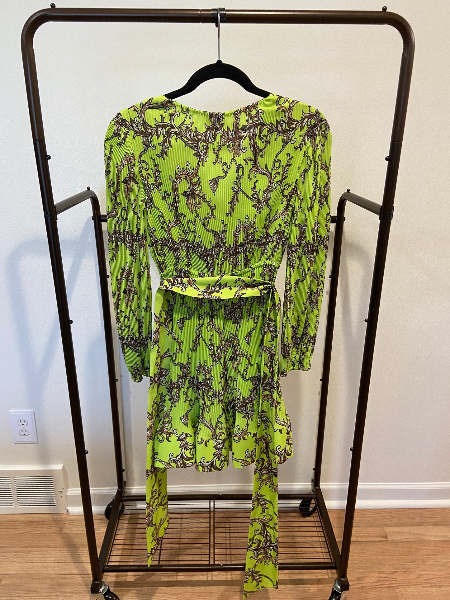 Milly Irene Chain Pleated Dress size 0