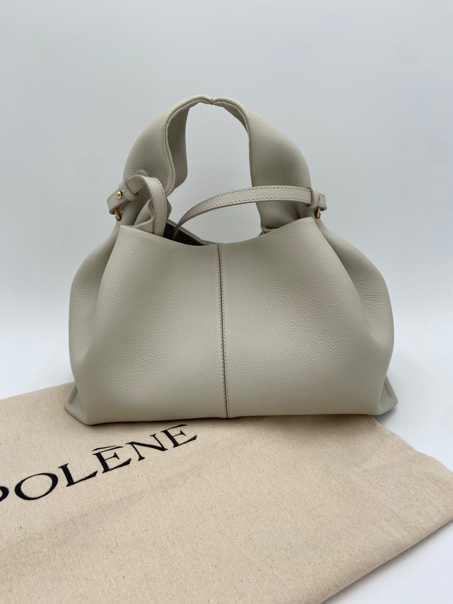 Polene Numéro Neuf Edition Textured Chalk Bag