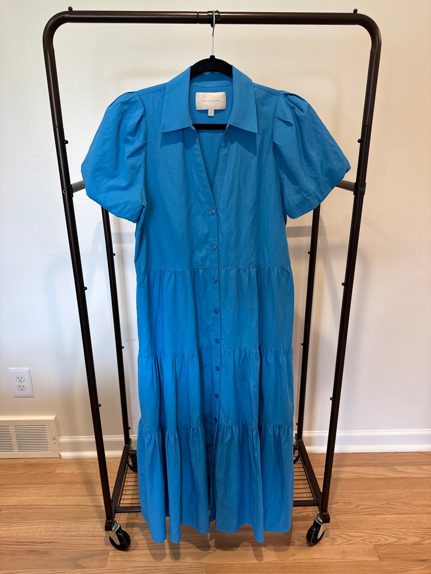 Brochu Walker The Havana Dress in Azure Blue size S