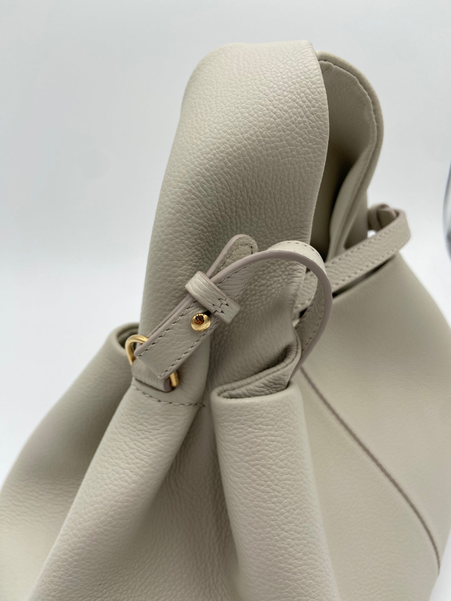 Polene Numéro Neuf Edition Textured Chalk Bag