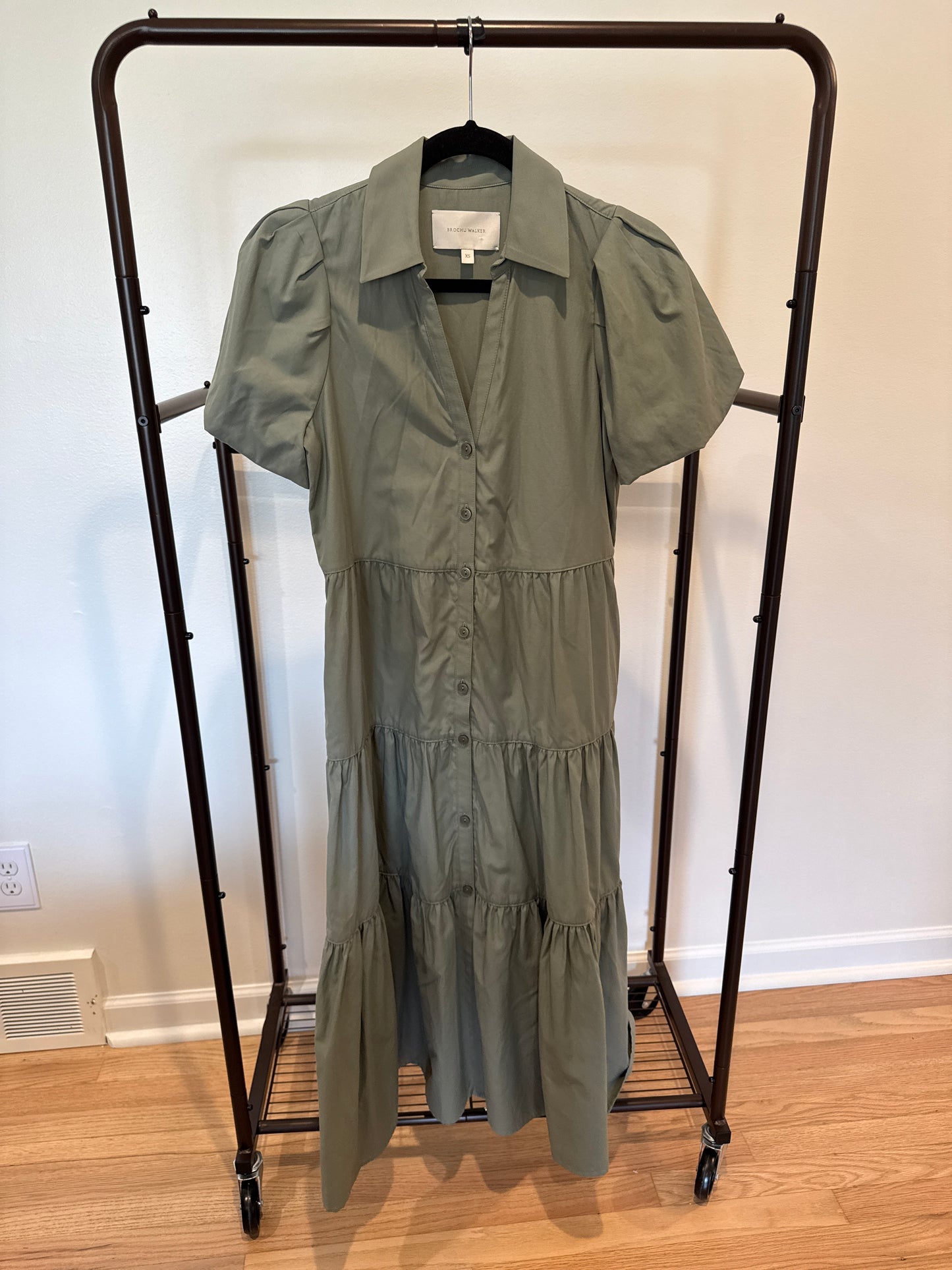 Brochu Walker The Havana Dress in Sage Green size XS