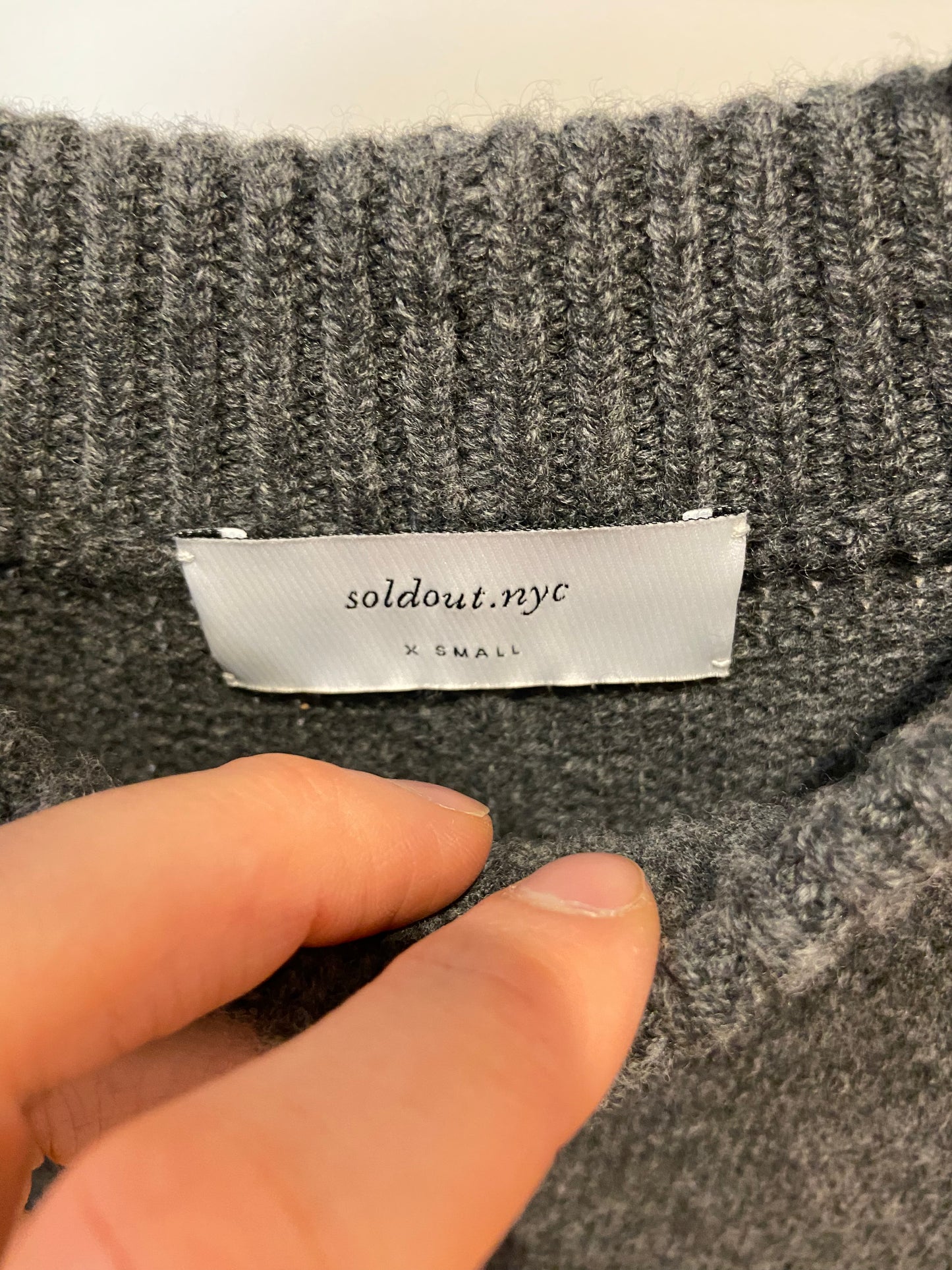 Sold Out NYC The Signature Crew Sweater size XS