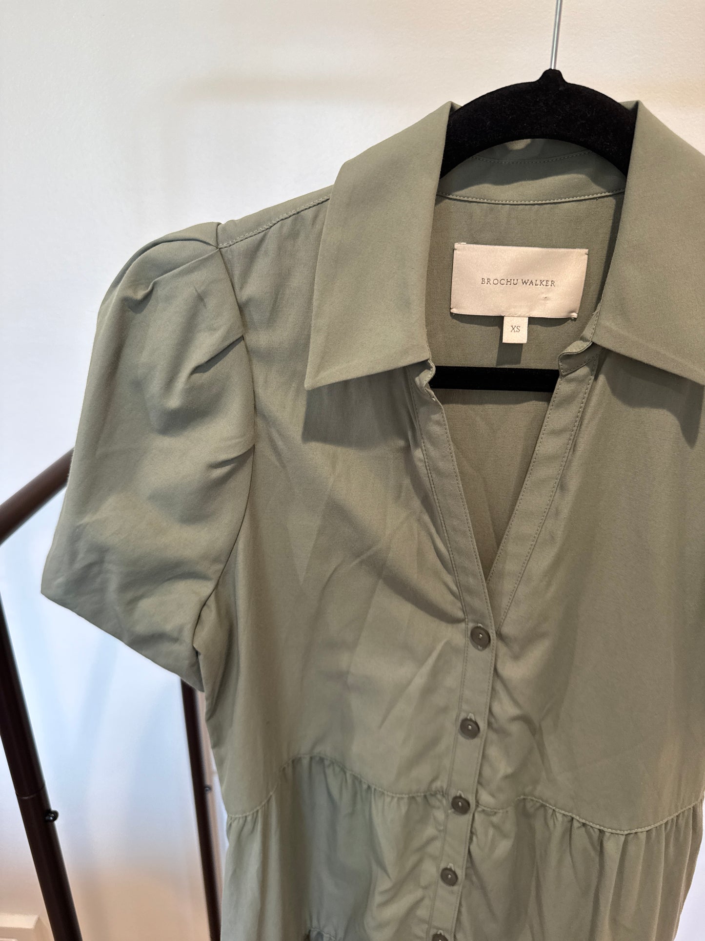 Brochu Walker The Havana Dress in Sage Green size XS