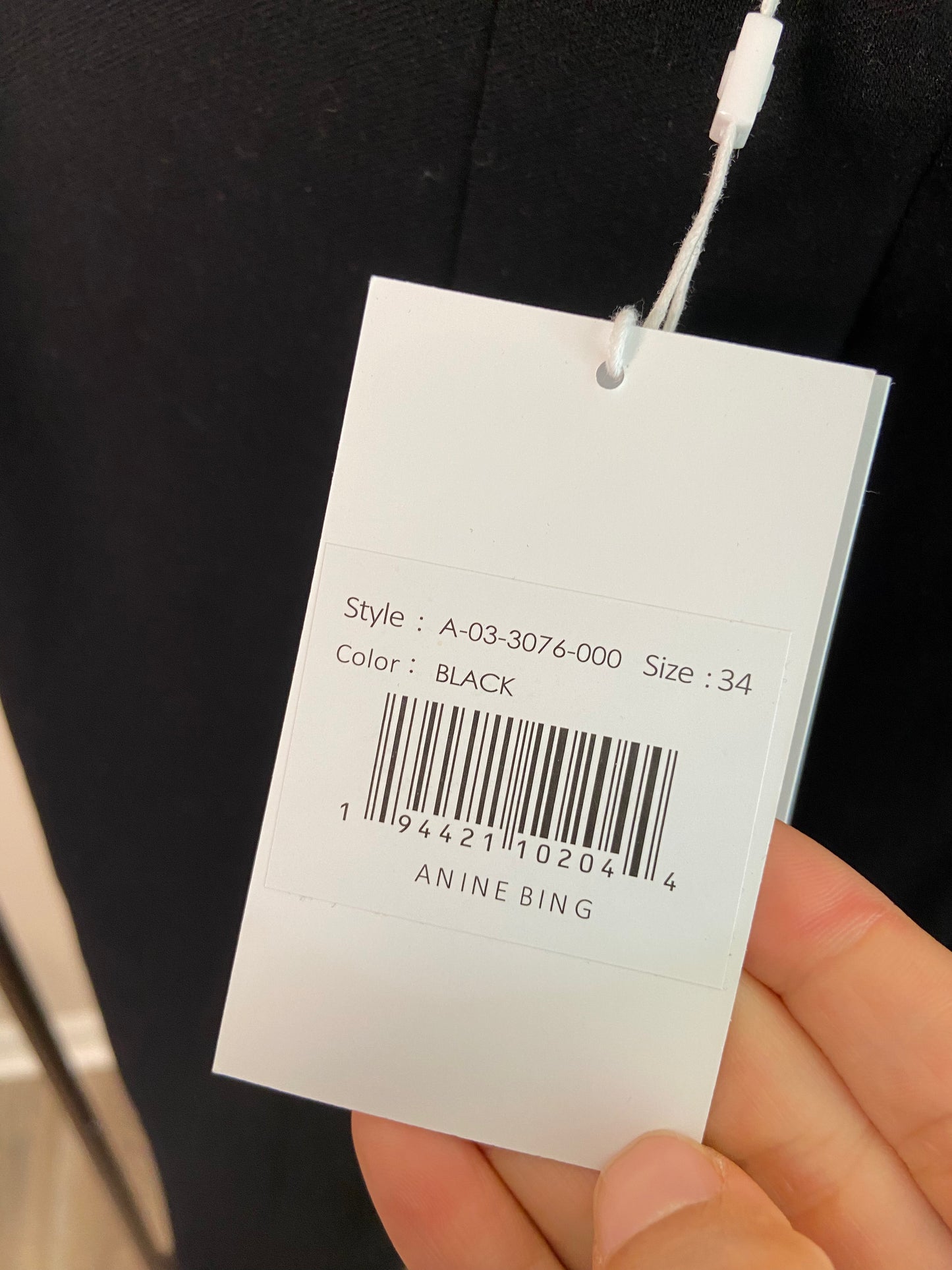 Anine Bing Black Max Pants size US 4