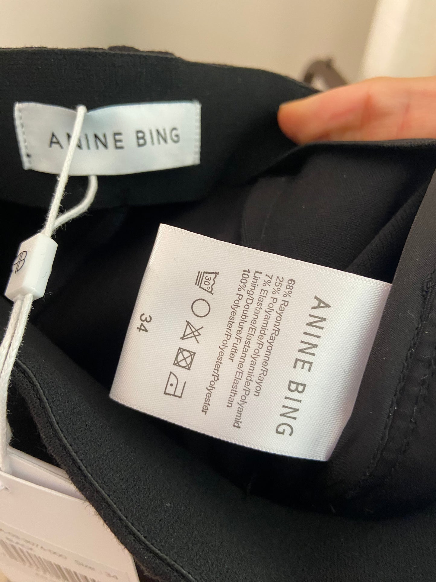 Anine Bing Black Max Pants size US 4