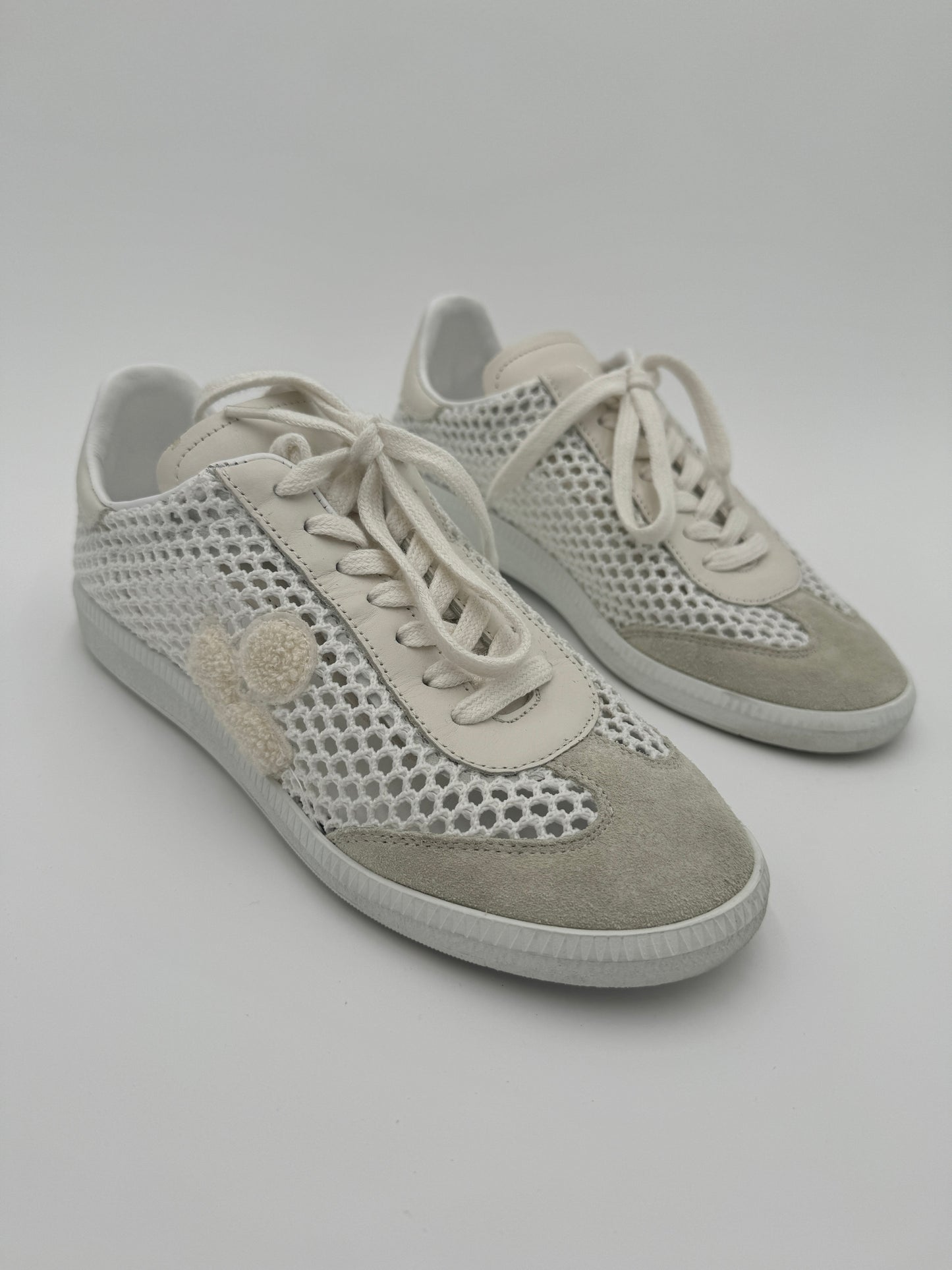 ISABEL MARANT Bryce Mesh White Sneakers size 38