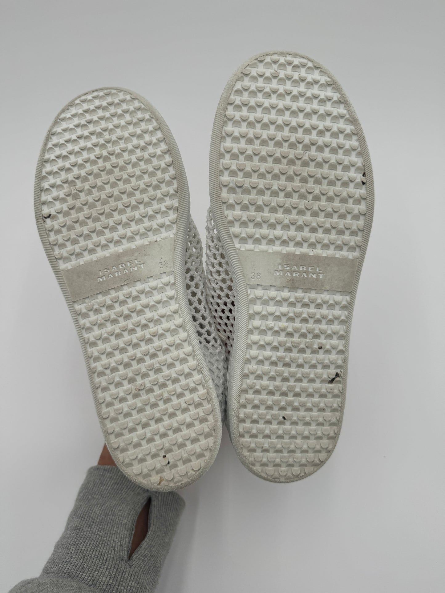 ISABEL MARANT Bryce Mesh White Sneakers size 38