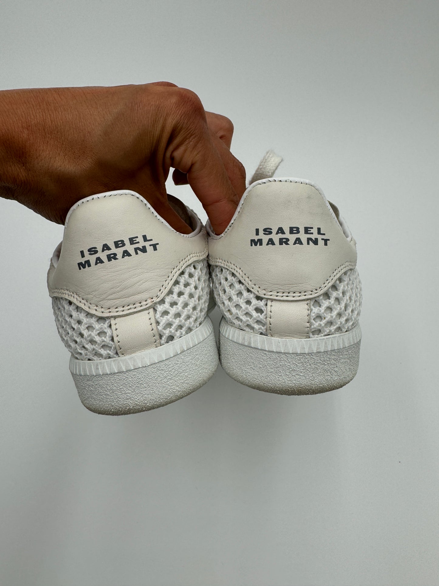 ISABEL MARANT Bryce Mesh White Sneakers size 38