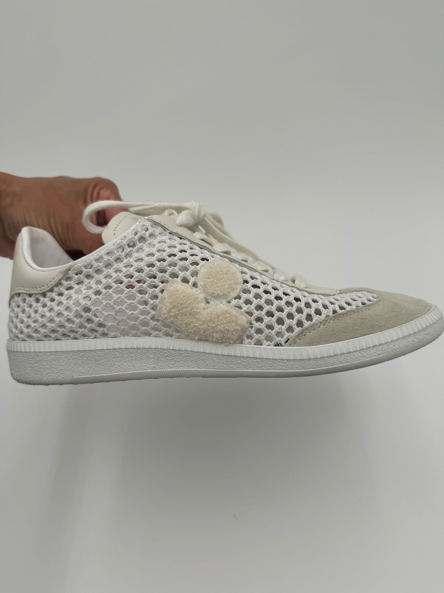 ISABEL MARANT Bryce Mesh White Sneakers size 38