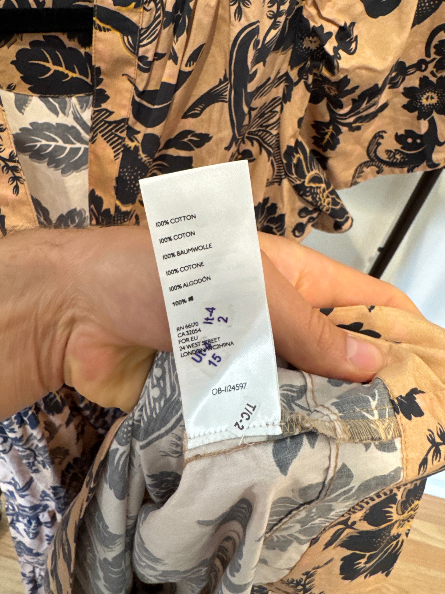 Anthropologie Floral Somerset Dress size S