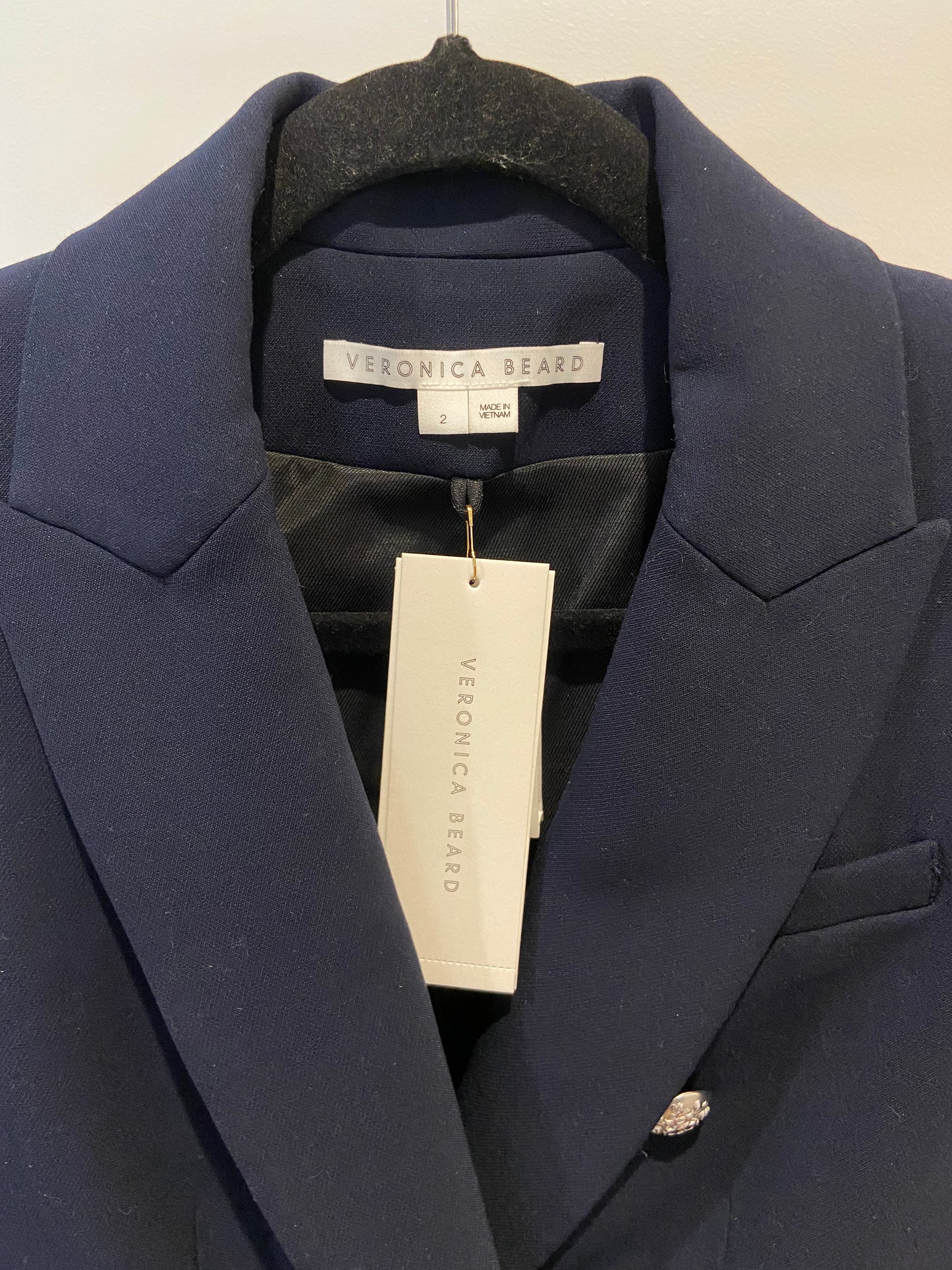 Veronica Navy Blue Miller Dickey Jacket size 2