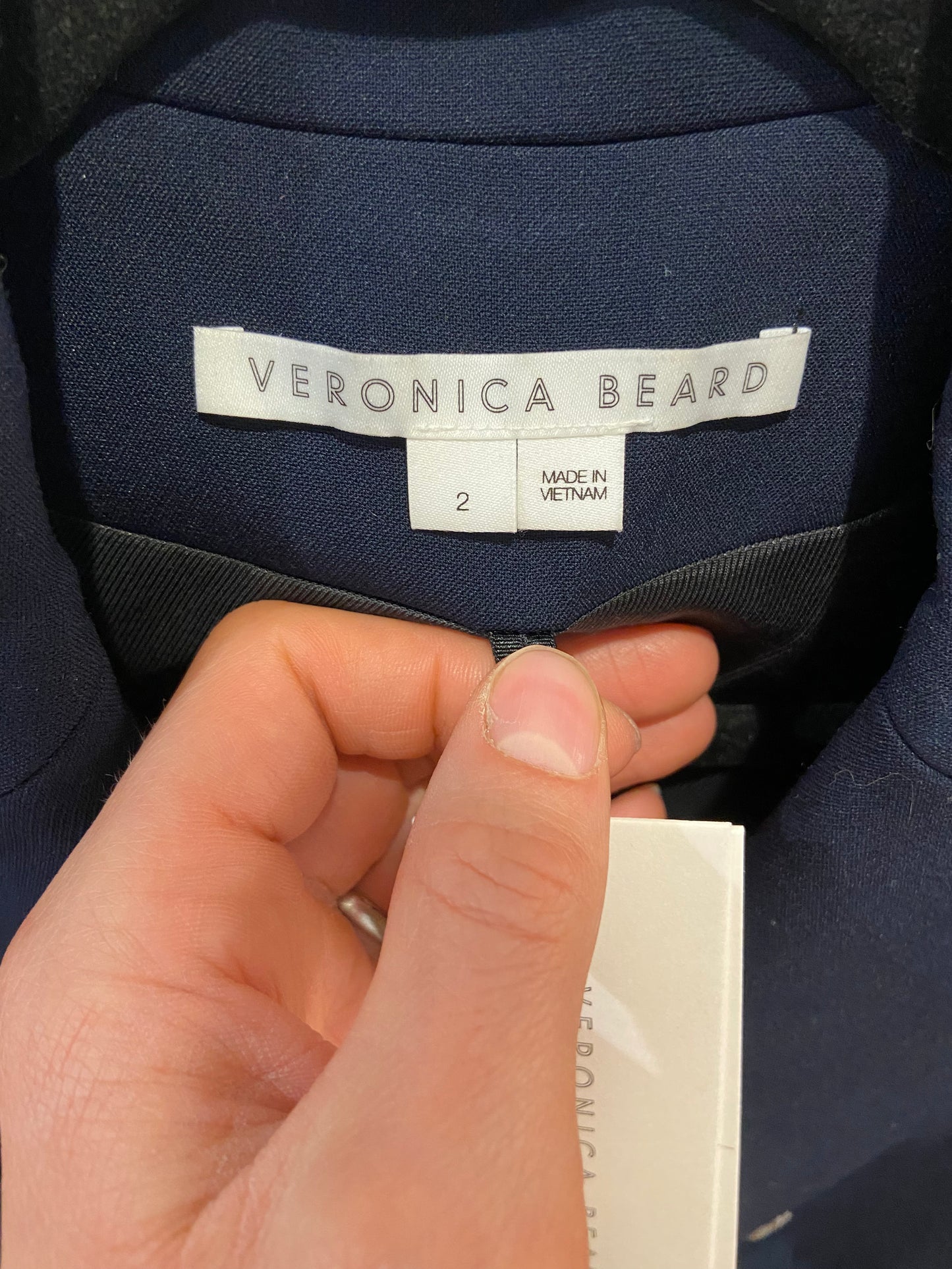 Veronica Navy Blue Miller Dickey Jacket size 2