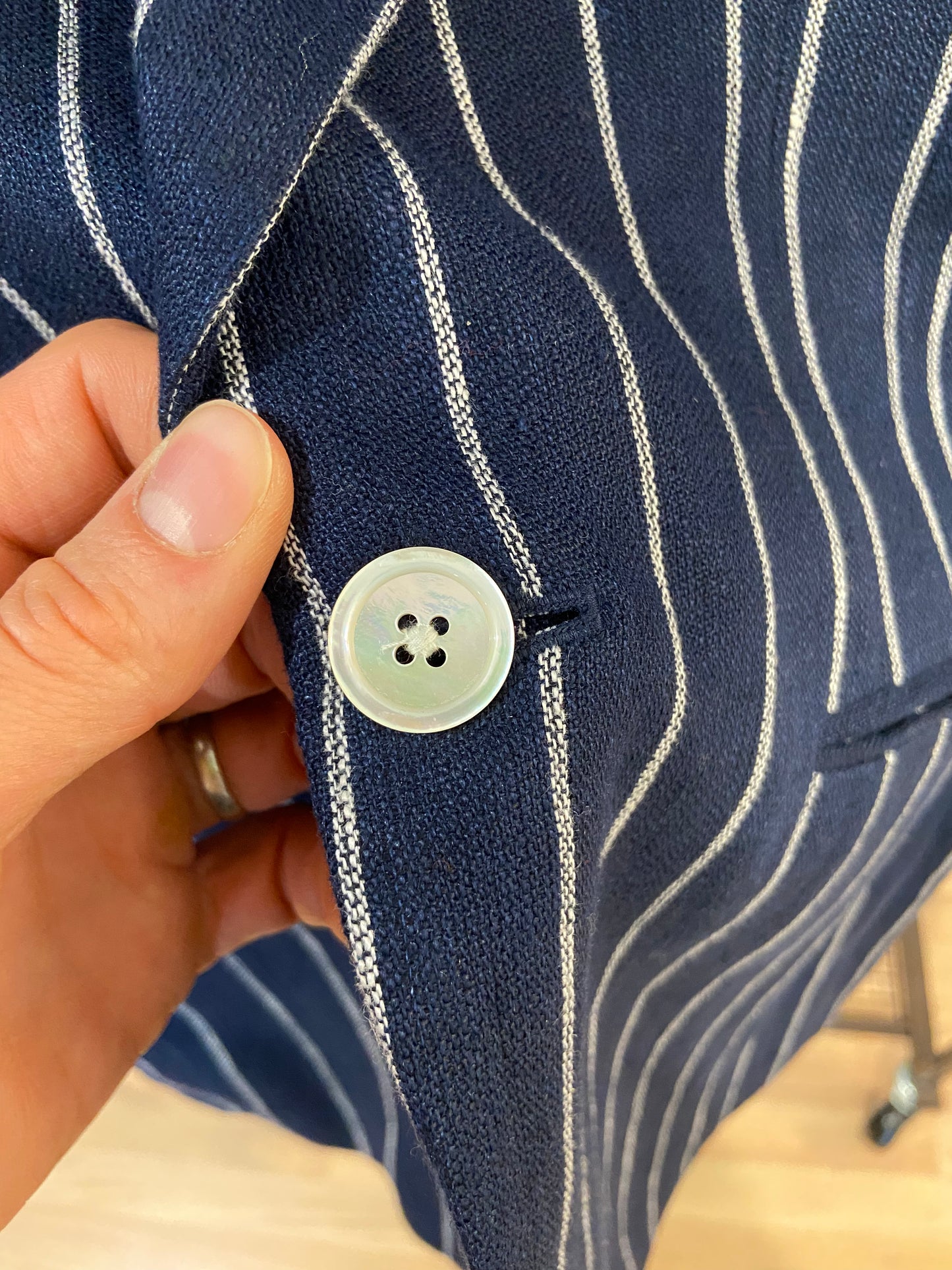 Polo Ralph Lauren Cotton and Linen Striped Blazer size 8