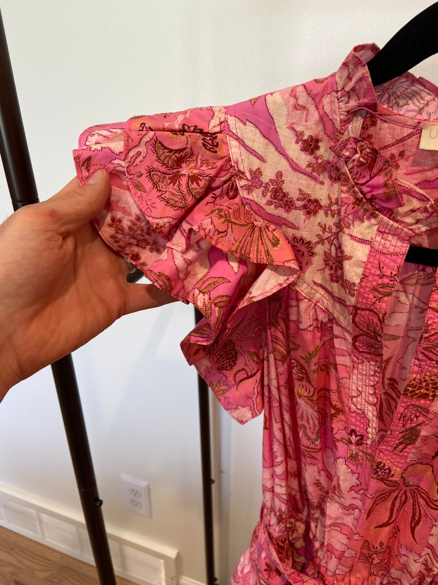 Ulla Johnson Lulua Dress Tiered Ruffle Mini Dress size 2