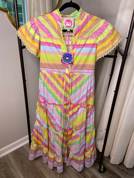 Celia B Echoes Midi dress size M