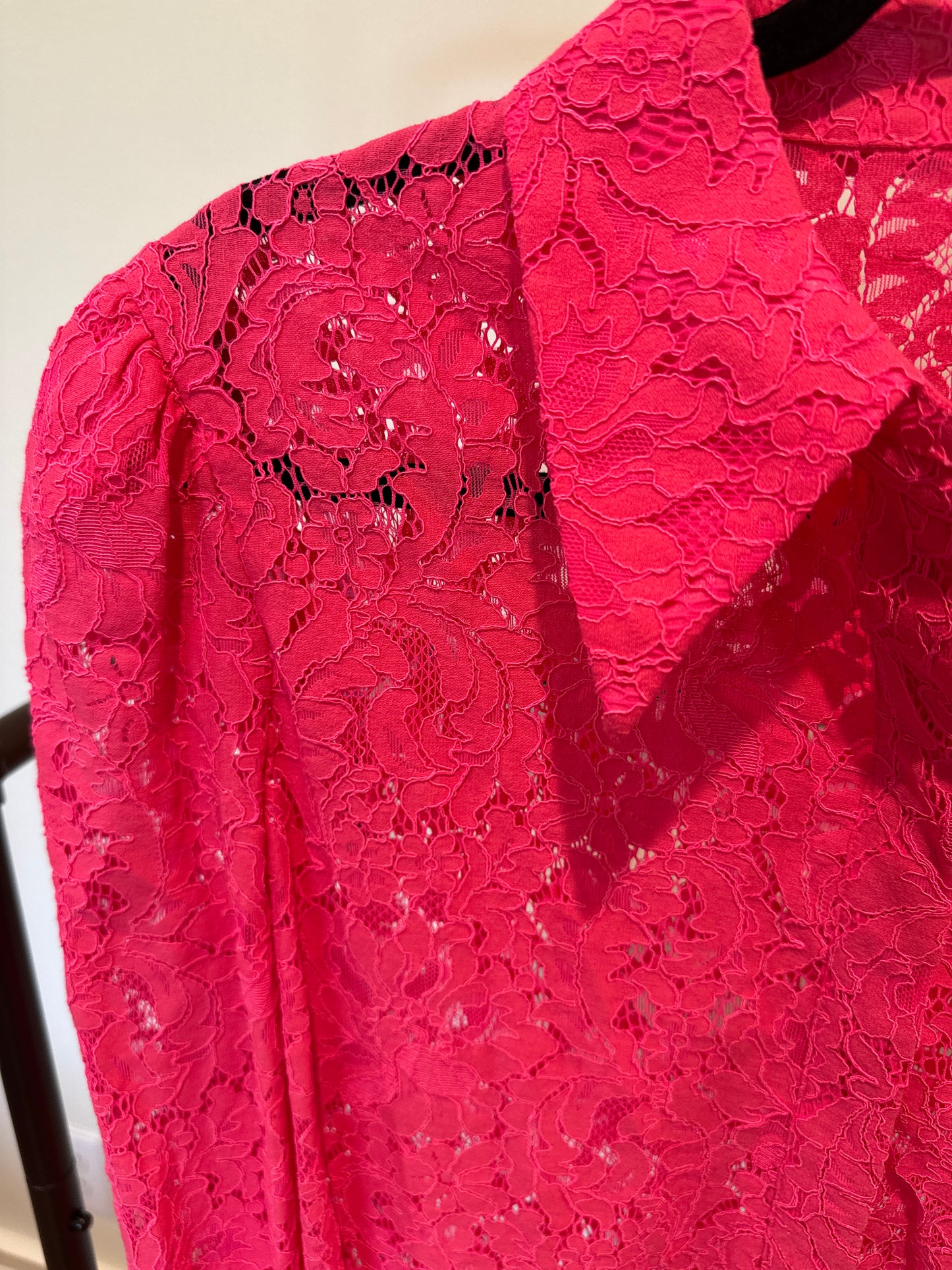 L'Agence Jenica Lace Blouse Rose size M