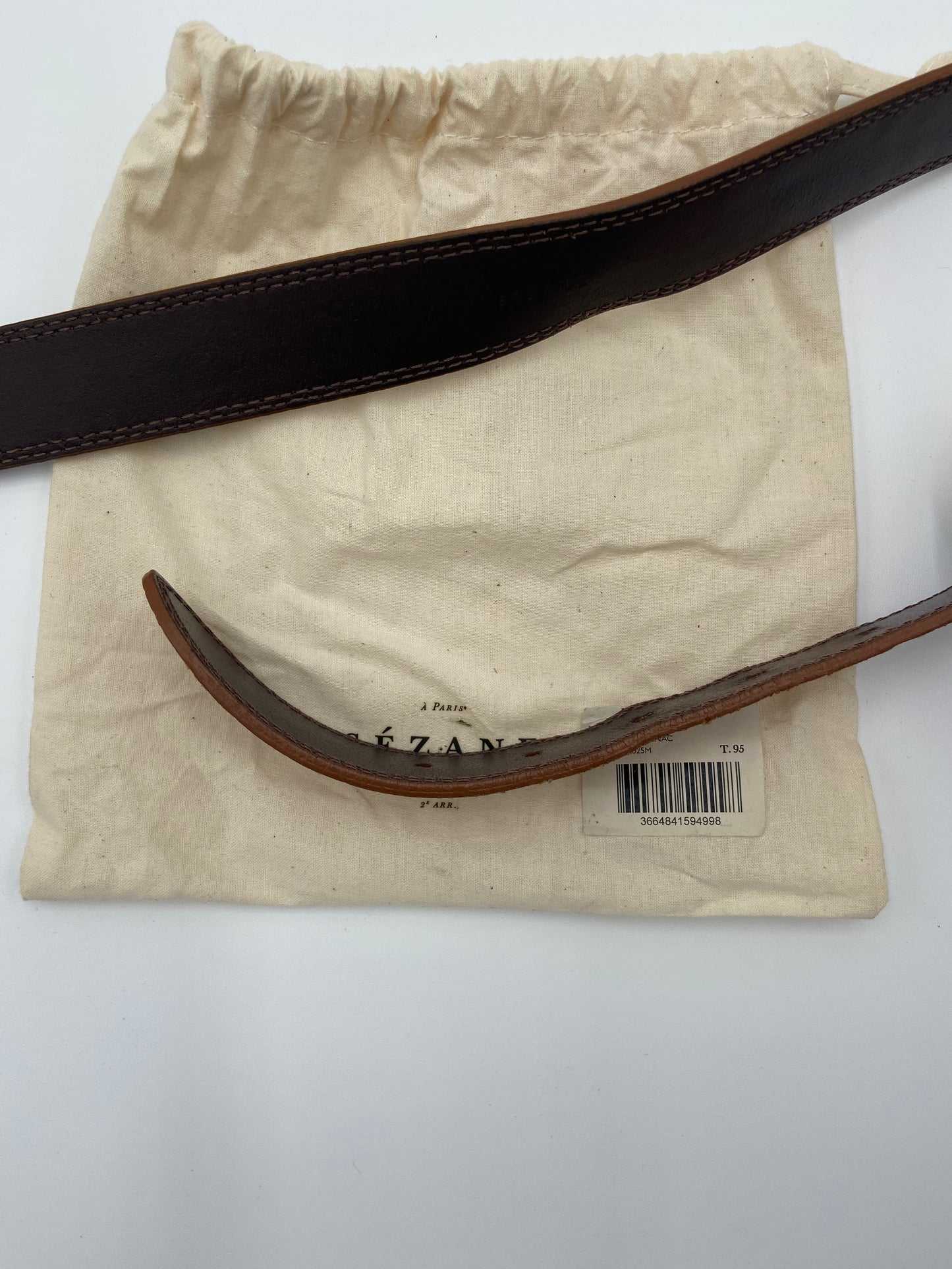 Sezane Taylor Croco Cognac Belt size 95