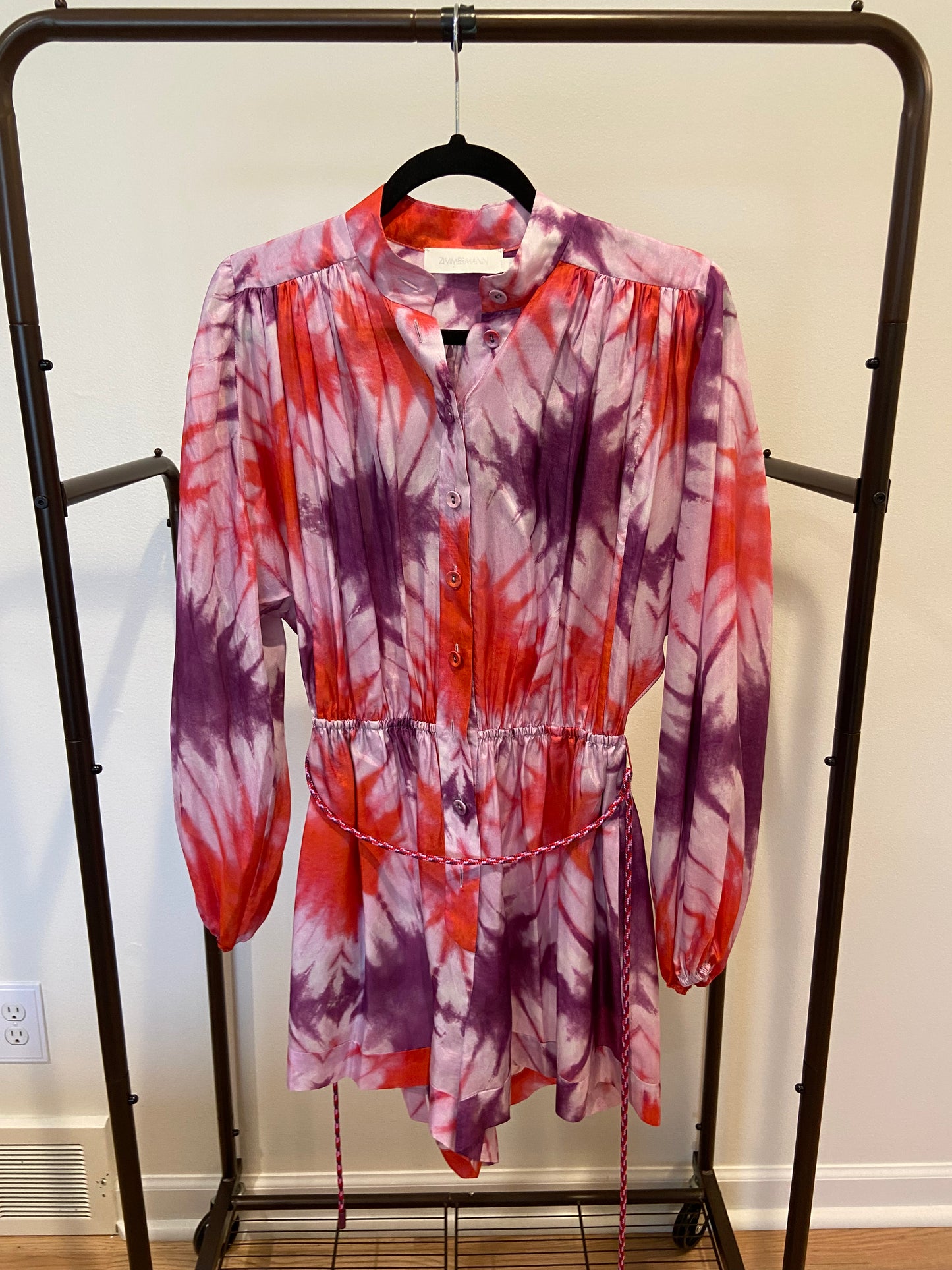 Zimmermann Shelly Button Playsuit size US 4