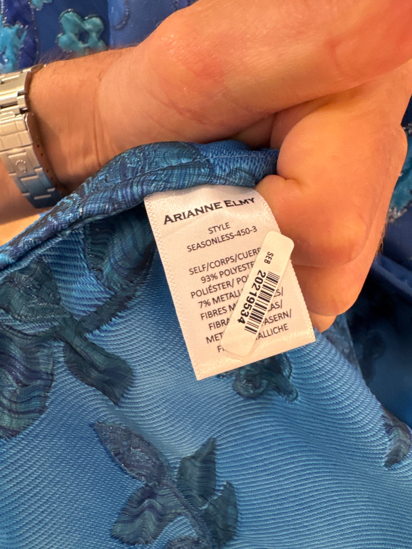 Arianne Elmy Monochrome Blue Good Luck Dress size M