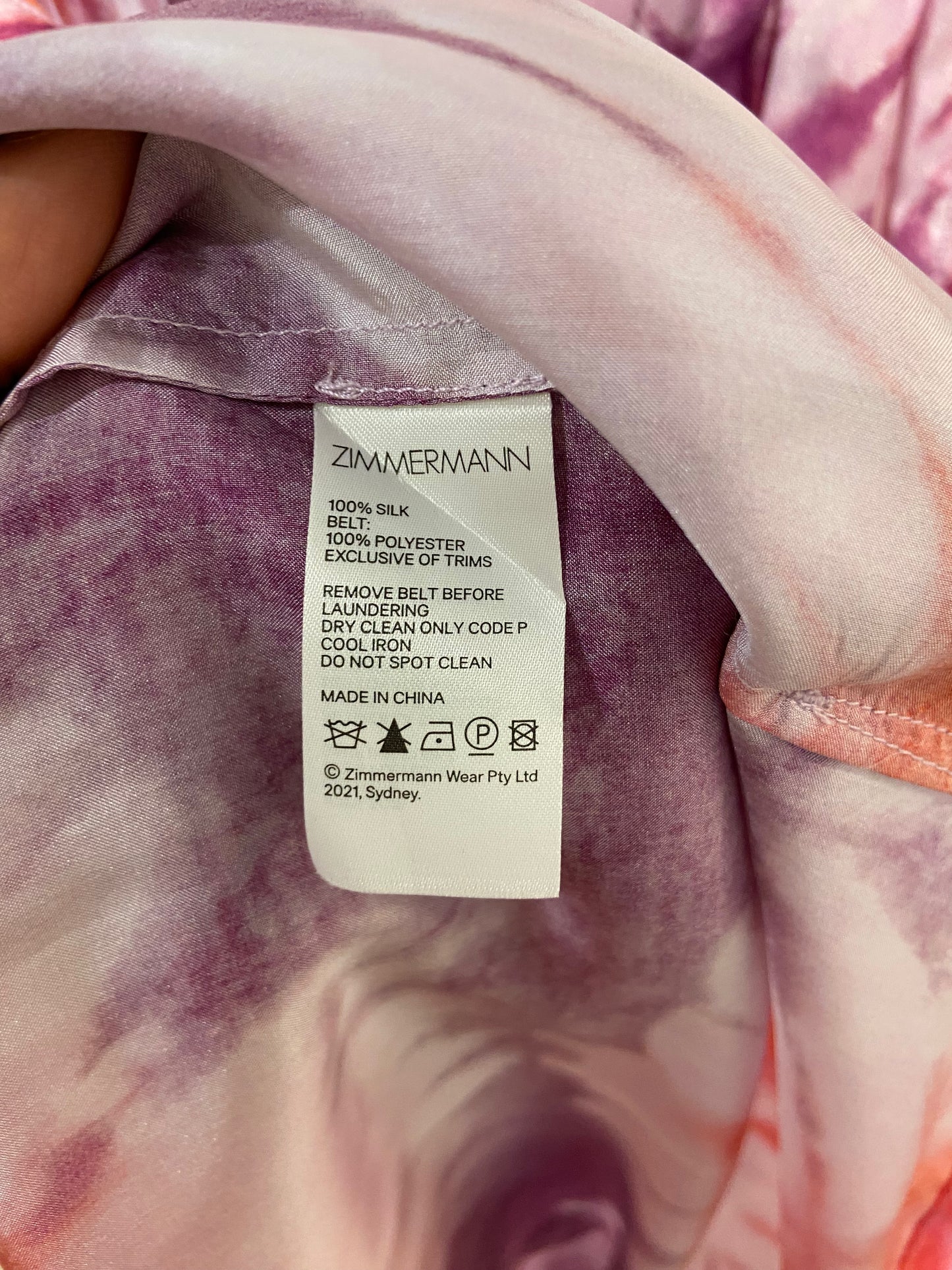 Zimmermann Shelly Button Playsuit size US 4